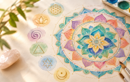 Mandala en couleur